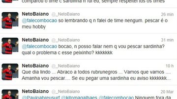 Imagem Neto Baiano sugere no Twitter que vai pescar &quot;sardinha&quot;