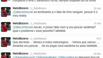 Imagem Neto Baiano sugere no Twitter que vai pescar "sardinha"