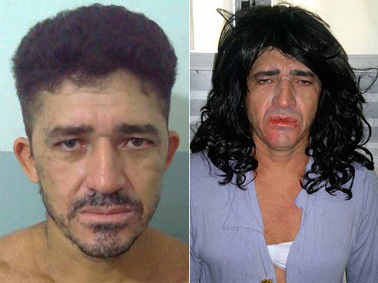 Imagem Preso foge de delegacia vestido de mulher