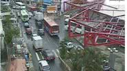 Imagem  Chuva provoca lentidão no trânsito
