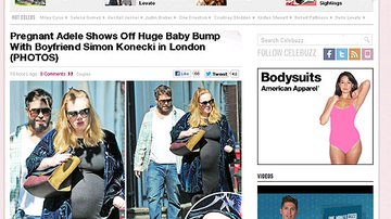 Imagem Confira fotos de Adele grávida de nove meses 