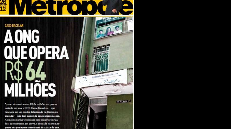 Imagem Jornal da Metrópole traz nova denúncia contra João Carlos Bacelar