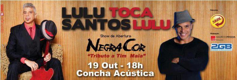 Imagem Lulu Santos e Negra Cor se apresentam na Concha Acústica do TCA 