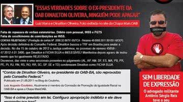 Imagem Chapa de Luiz Viana ganha liminar e o clima esquenta na eleição da OAB