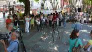 Imagem Professores fazem mobilização na Praça da Piedade nesta manhã 