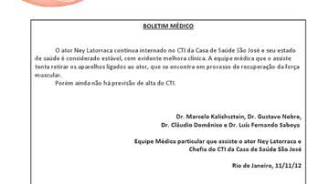 Imagem Ney Latorraca tem quadro clínico estável