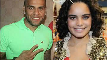 Imagem Daniel Alves troca beijos com atriz global