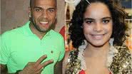 Imagem Daniel Alves troca beijos com atriz global