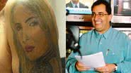 Imagem Kajuru exibe tatuagem de Claudia Leitte