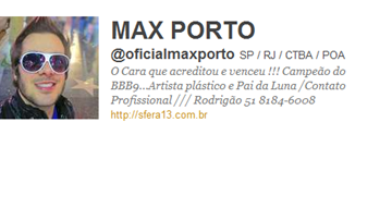 Imagem Ex-BBB Max Porto fez revelação no Twitter