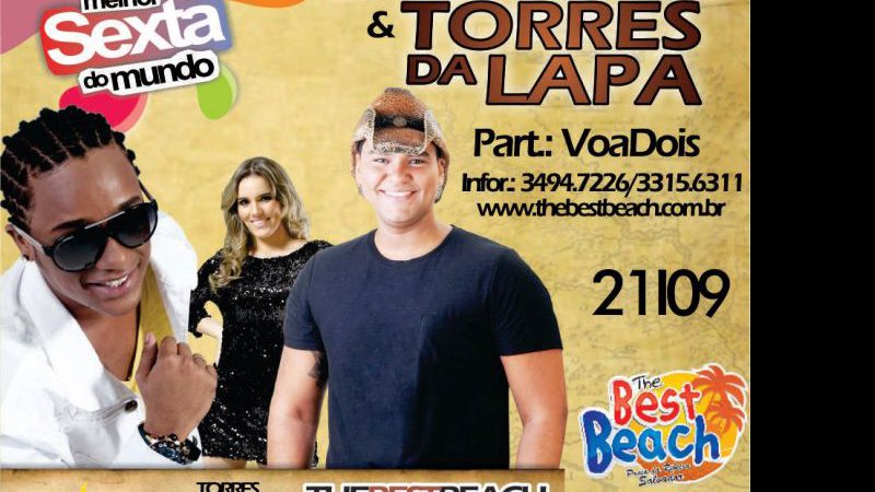 Imagem VoaDois canta com Torres da Lapa e Caldeirão na The Best Beach