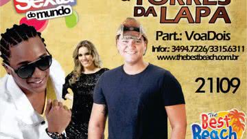 Imagem VoaDois canta com Torres da Lapa e Caldeirão na The Best Beach