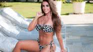 Imagem Sensual, Nicole Bahls aparece na piscina de Bell Marques