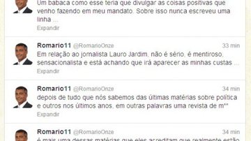 Imagem Romário dispara contra jornalista da Veja: &quot;Vai tomar no c*&quot;