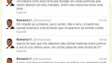 Imagem Romário dispara contra jornalista da Veja: "Vai tomar no c*"