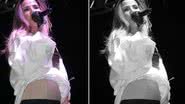 Imagem Wanessa se descuida e deixa aparecer cinta durante show em São Paulo