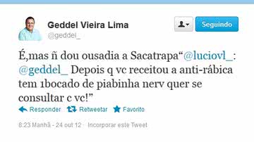 Imagem Geddel menospreza declarações de ex-peemedebista e de Carballal