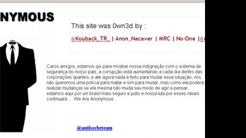 Imagem Bope tem site invadido por hackers