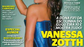 Imagem Playboy divulga capa de Vanessa Zotth, da 'Escolinha do Gugu'