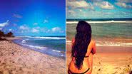 Imagem Isis Valverde posta foto aproveitando a praia de Salvador