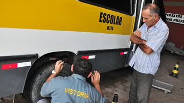 Imagem Veículos de transporte escolar começam a ser vistoriados