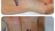 Imagem Xuxa tatua o nome da mãe, Alda, no pulso