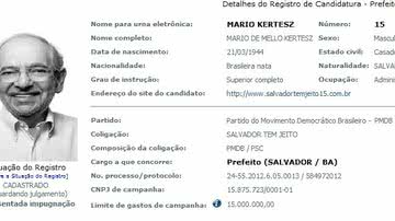 Imagem Equipe de Kertész está tranquila com pedido de impugnação de candidatura