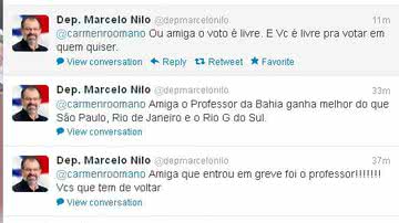 Imagem Marcelo Nilo faz apelo aos professores pelo Twitter