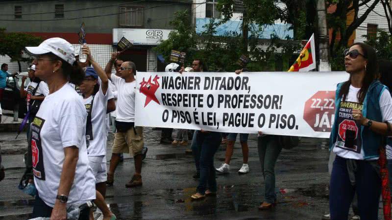 Imagem "Wagner é traidor", dizem professores grevistas