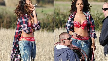 Imagem Rihanna é explusa por fazendeiro durante gravação de videoclipe