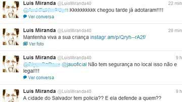 Imagem  "A cidade do Salvador tem policia?? E ela defende a quem??" (sic) 