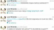 Imagem  "A cidade do Salvador tem policia?? E ela defende a quem??" (sic) 