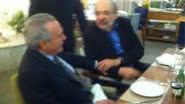 Imagem Temer janta com Kértesz e os Vieira Lima no Al Mare