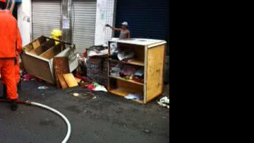 Imagem Loja de enxovais pega fogo na Carlos Gomes