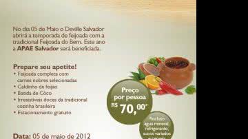 Imagem Feijoada do Bem terá renda revertida para a Apae Salvador