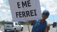Imagem “PDG, quero meu apê”, dizem manifestantes