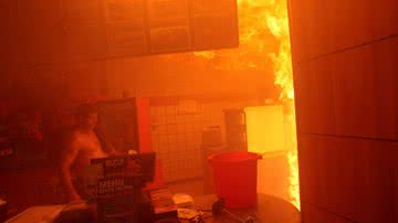 Imagem Lanchonete da Bob's pega fogo no Rio