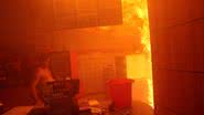 Imagem Lanchonete da Bob's pega fogo no Rio