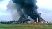 Imagem Incêndio destrói fábrica em Guaratinguetá