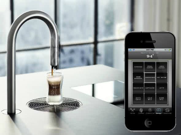 Imagem Máquina de café expesso é controlada por iPhone e iPad