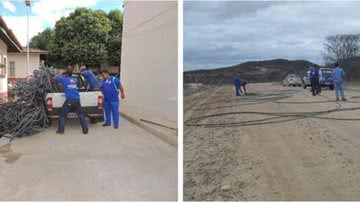 Imagem Técnicos da Embasa interrompem “gato” de 2 Km