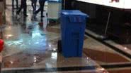 Imagem Cano quebrado para atividades no 1º piso do Iguatemi