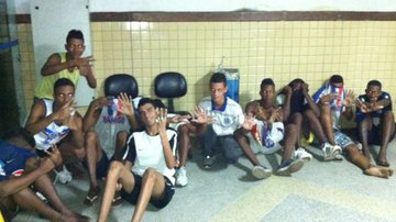 Imagem Torcedores do Bahia detidos por vandalismo