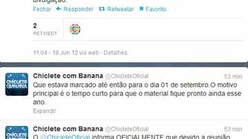 Imagem Gravadora pede e Chiclete com Banana muda data de gravação de DVD