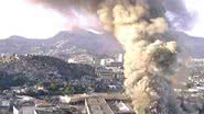 Imagem Incêndio na Cidade do Samba no RJ