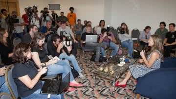 Imagem Claudia Leitte fala sobre seus novos projetos em coletiva