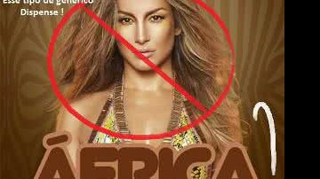 Imagem Claudia Leitte na berlinda por evocar a democracia racial com a Negalora