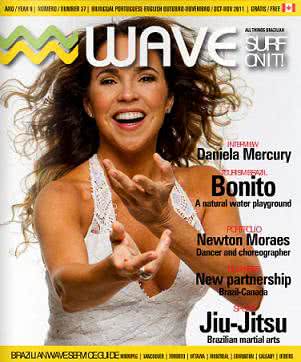 Imagem Daniela Mercury é capa de revista canadense