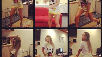 Imagem Claudia Leitte posa com Daniele Suzuki em bastidor do "The Voice"