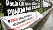 Imagem Manifestação marca um ano de morte de Colombiano e Catarina